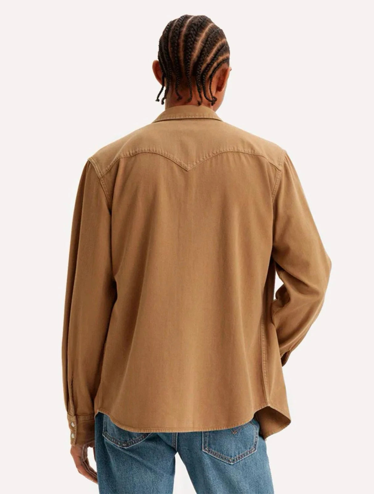 Levi's Men - Classic Western Snap Shirt (Brown Denim) 857450150