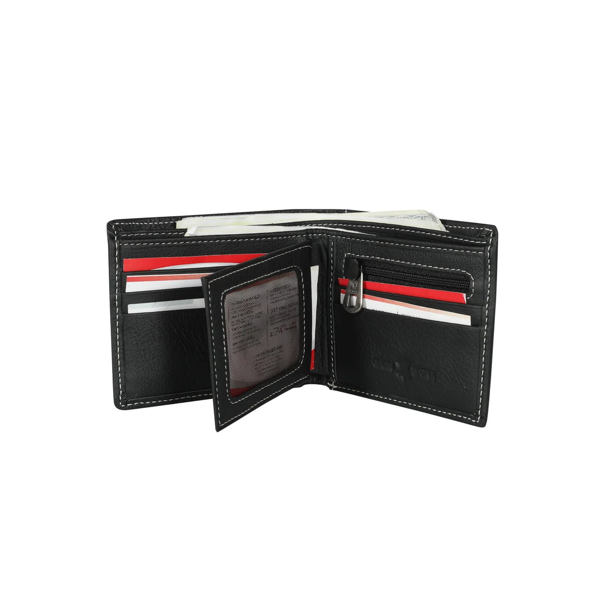 Montana West - Bi-Fold Wallet (Genuine Hair-On Leather) MWS-W025BK