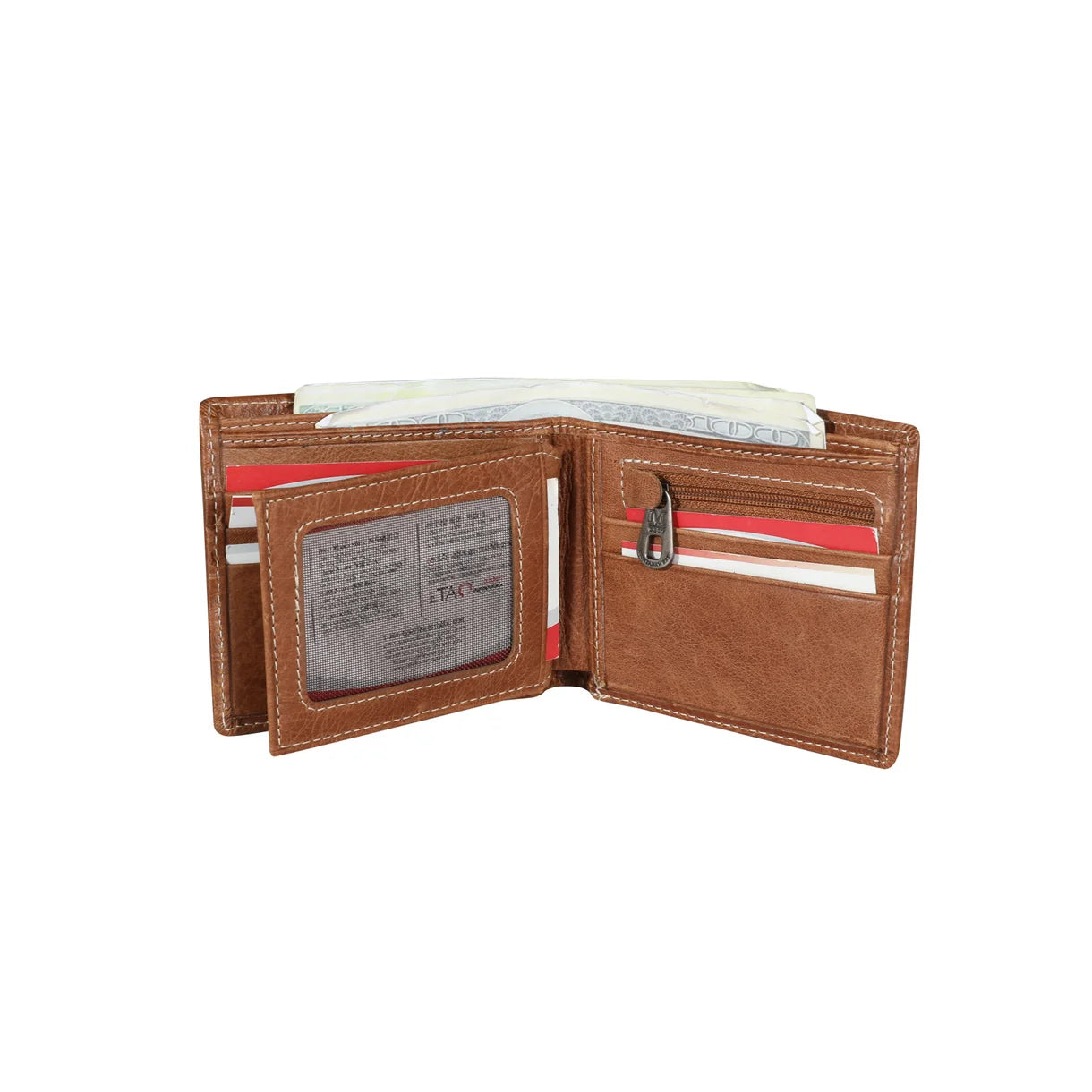 Montana West - Bi-Fold Wallet (Genuine Hair-On Leather) MWS-W025BR