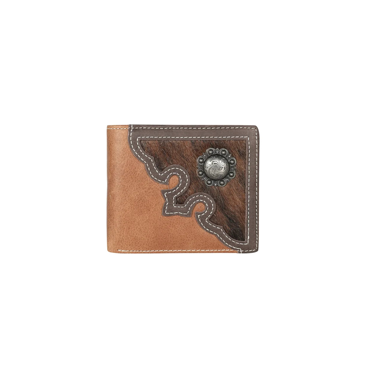 Montana West - Bi-Fold Wallet (Genuine Hair-On Leather) MWS-W025BR