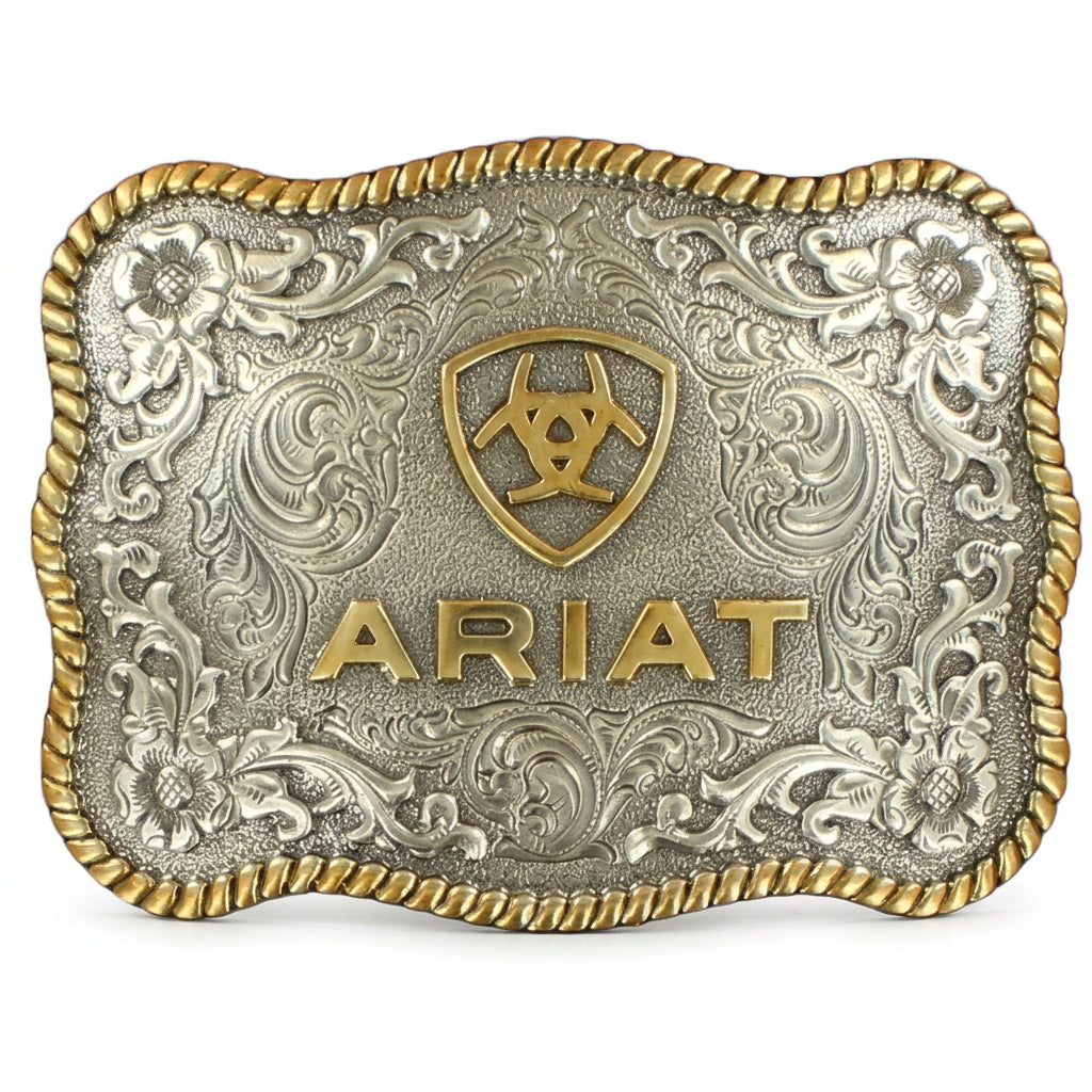 Ariat - Antique Silver and Gold Oval Buckle (A37007)