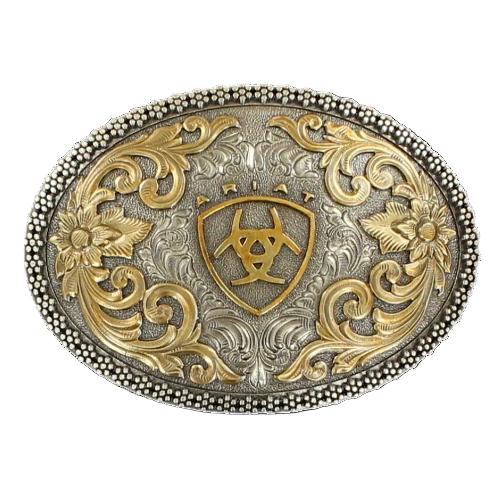 Ariat - Antique Silver and Gold Oval Buckle (A37005)