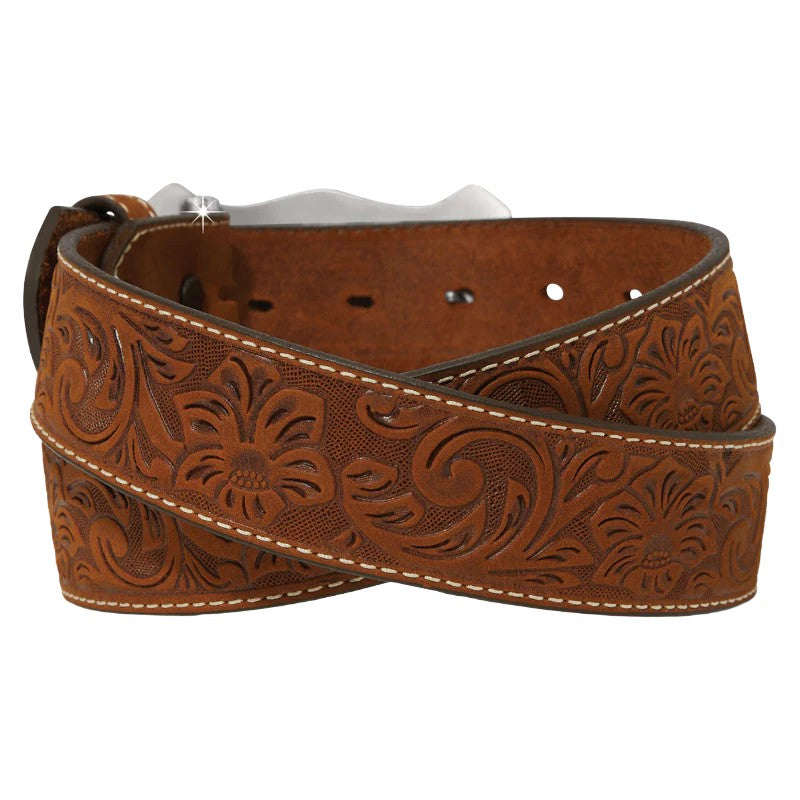 Justin Men - Classic Longhorn Western Belt (Aged Bark) C11198