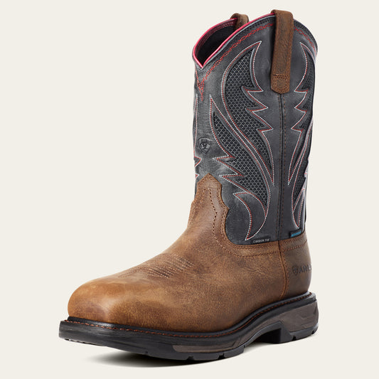 Ariat Men - ST WorkHog XT VentTEK H2O Carbon Toe (Rye Brown) 10036005