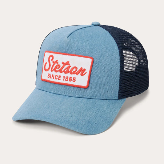Stetson - Trucker Cap (Washed Denim 1865 Patch) ST0288