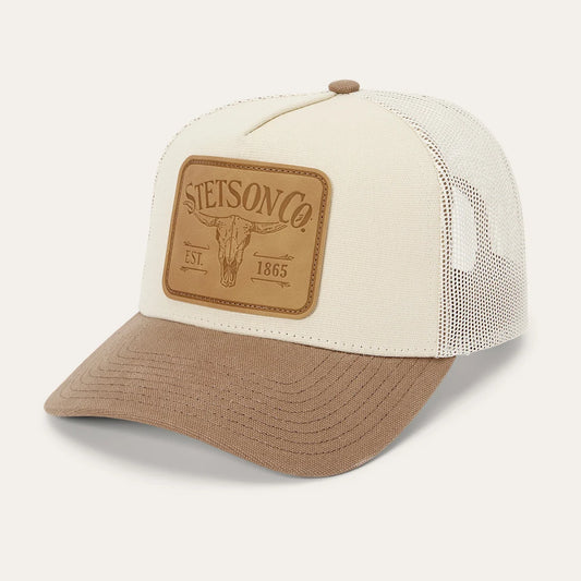 Stetson - Trucker Cap (Longhorn Patch White) ST0402