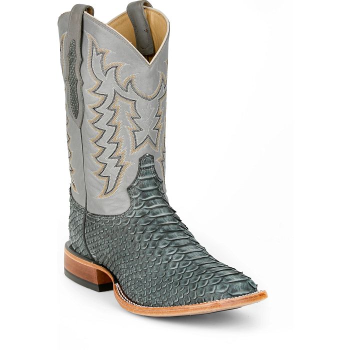 Tony Lama Men - Mario Python (Grey) HE6313
