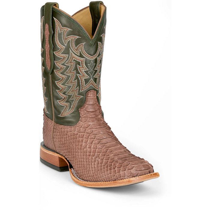Tony Lama Men - Mario Python (Green/Brown) HE6314