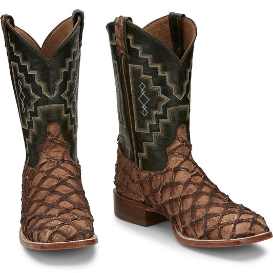 Tony Lama Men - Leviathan Pirarucu (Chocolate) 6082