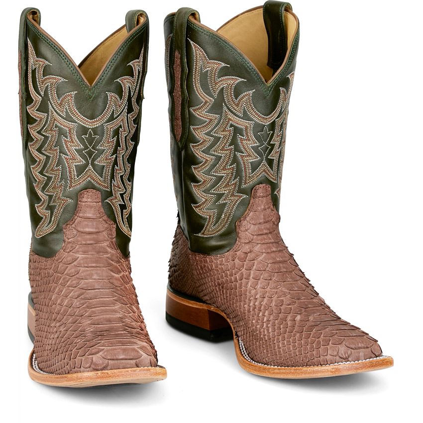 Tony Lama Men - Mario Python (Green/Brown) HE6314