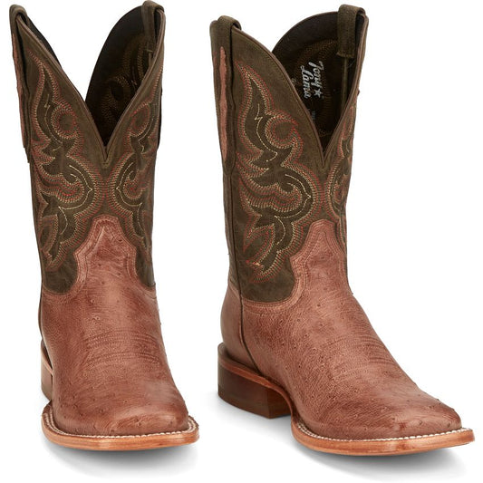 Tony Lama Men - Cadiz Smooth Ostrich (Coffee) SA6104