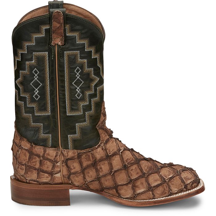 Tony Lama Men - Leviathan Pirarucu (Chocolate) 6082