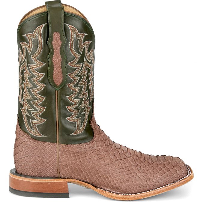 Tony Lama Men - Mario Python (Green/Brown) HE6314