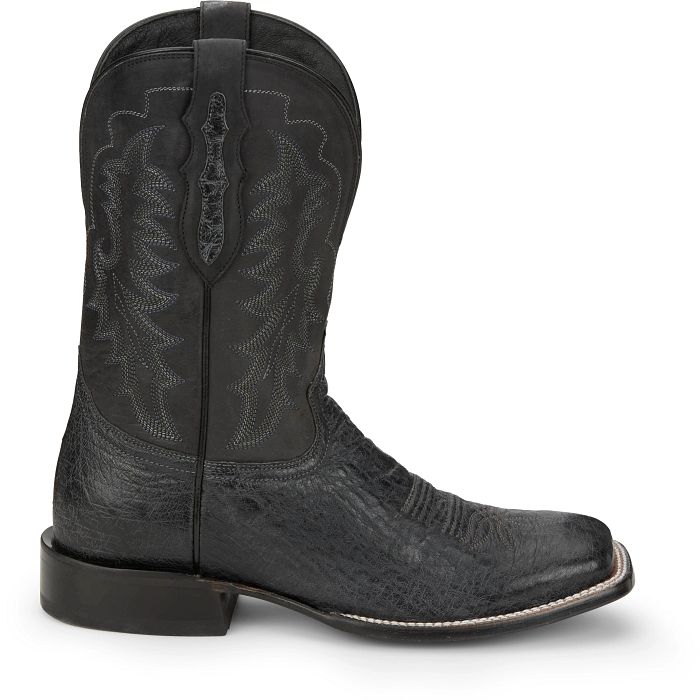 Tony Lama Men - Rancho Smooth Ostrich (Charcoal) TL5382