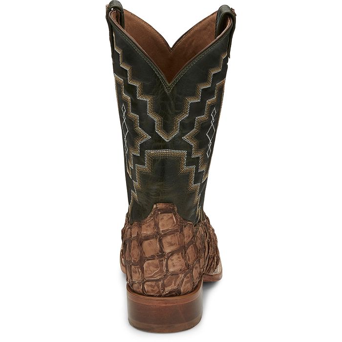 Tony Lama Men - Leviathan Pirarucu (Chocolate) 6082