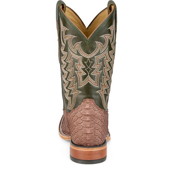 Tony Lama Men - Mario Python (Green/Brown) HE6314