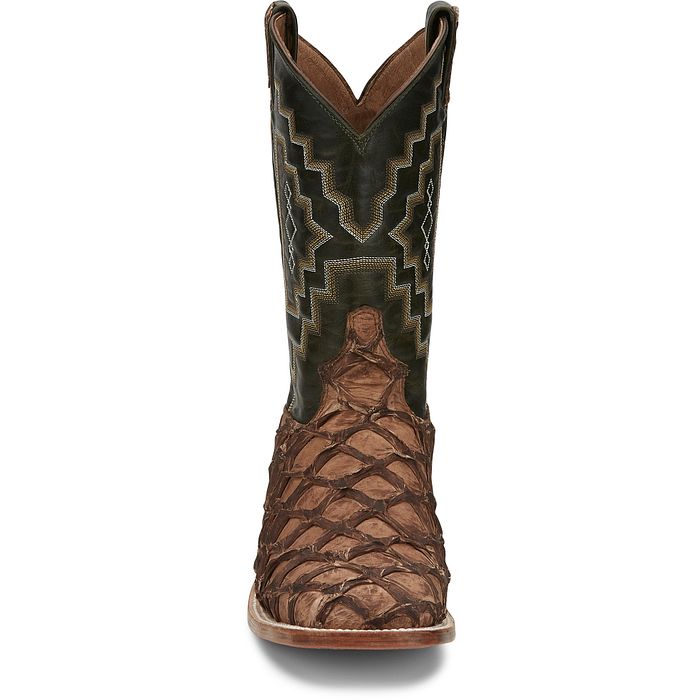 Tony Lama Men - Leviathan Pirarucu (Chocolate) 6082