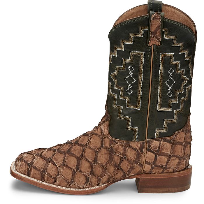 Tony Lama Men - Leviathan Pirarucu (Chocolate) 6082