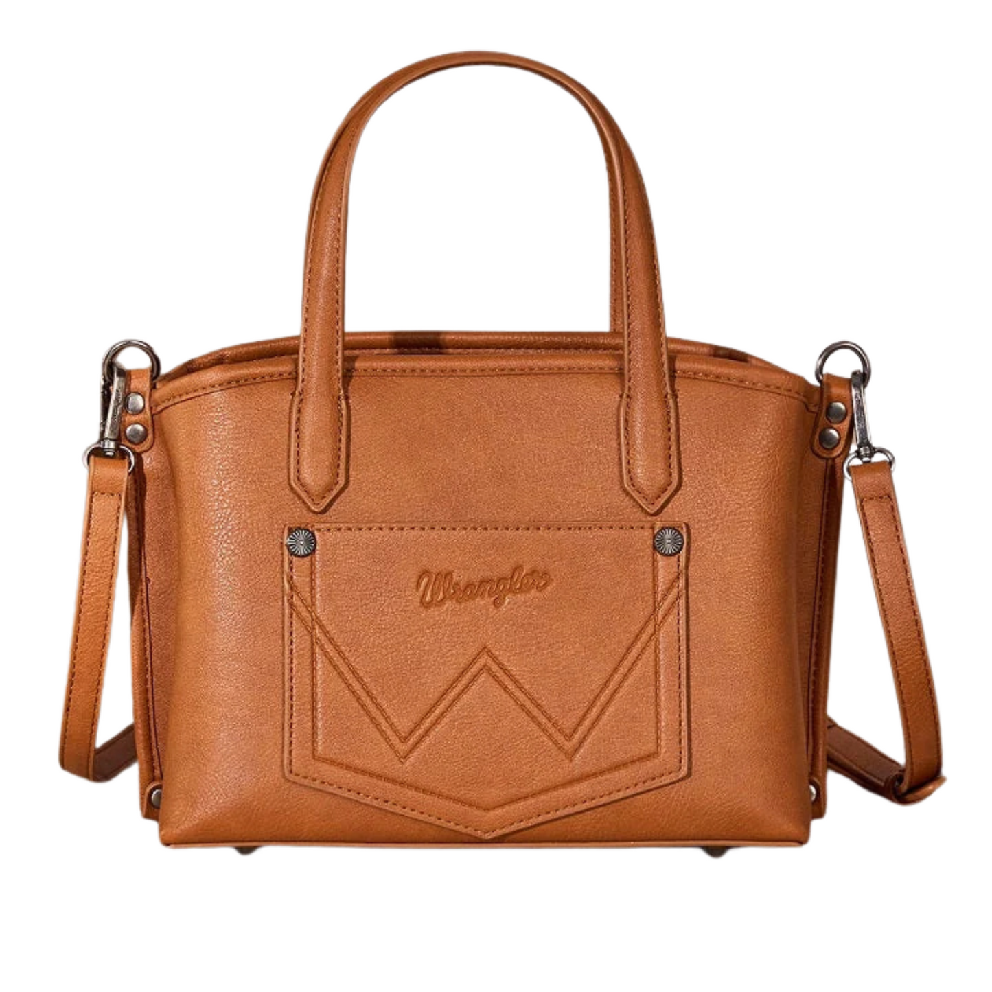 Wrangler - Satchel Bag (Scroll Print Brown) WG443-8015BR
