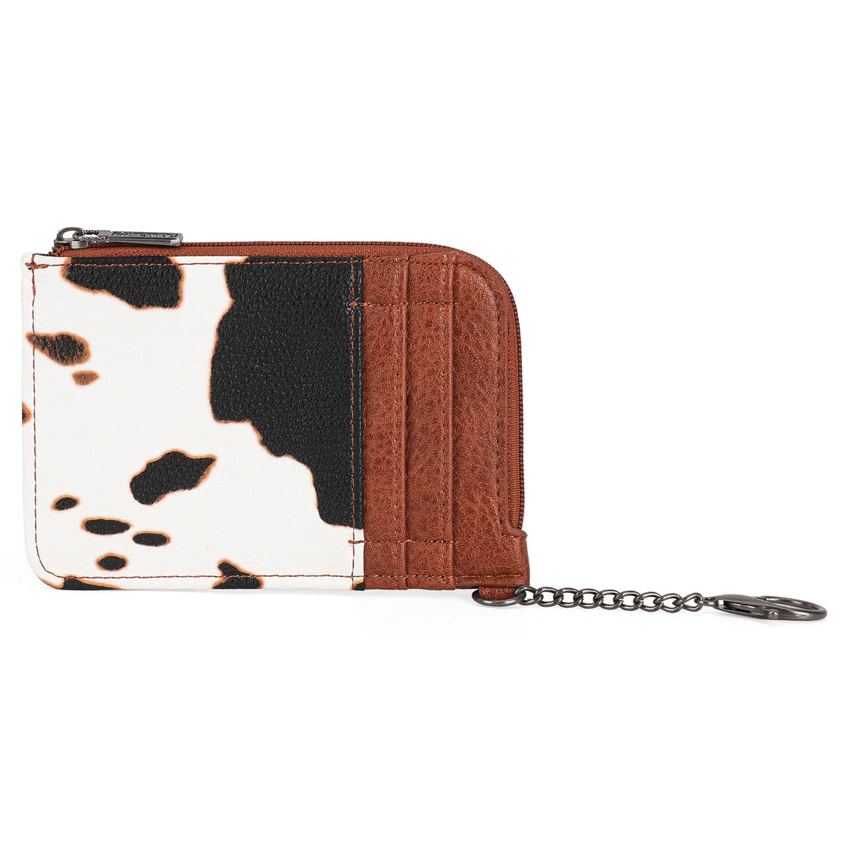 Montana West - Mini Zip Card Case (Cow Print) WG102-W005BR