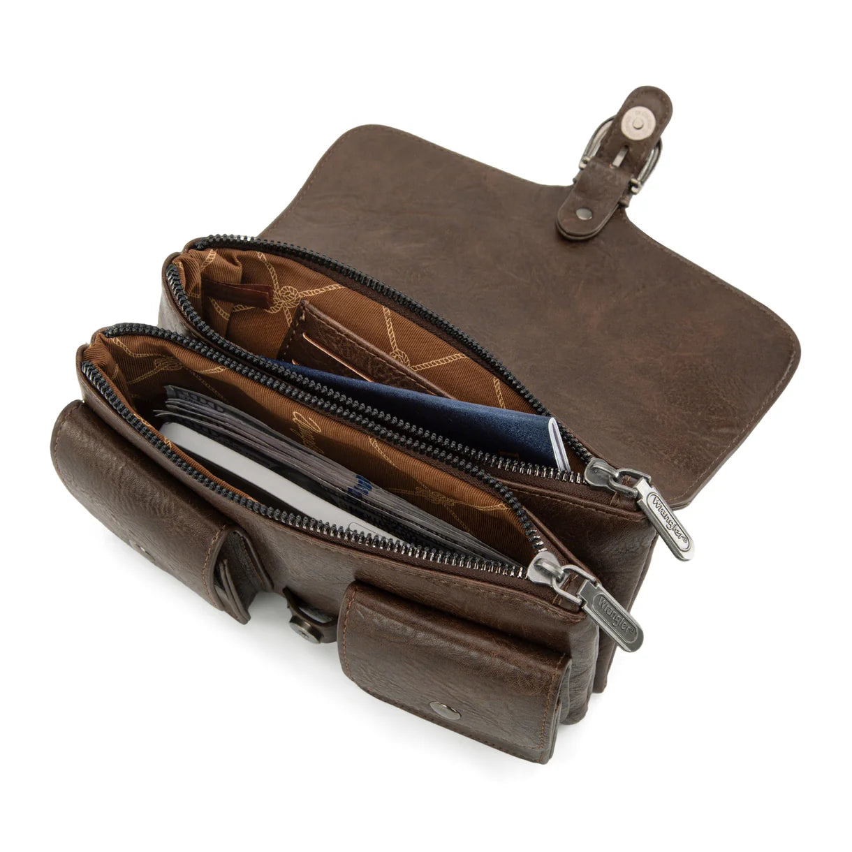 Wrangler - Crossbody Bag (Vintage Inspired Coffee) WG320-209CF