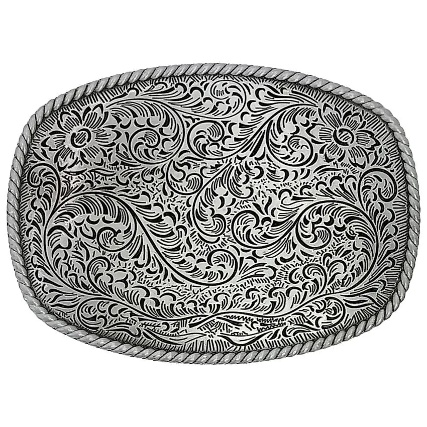 Small Rectangular Belt Buckle (Antique Silver)