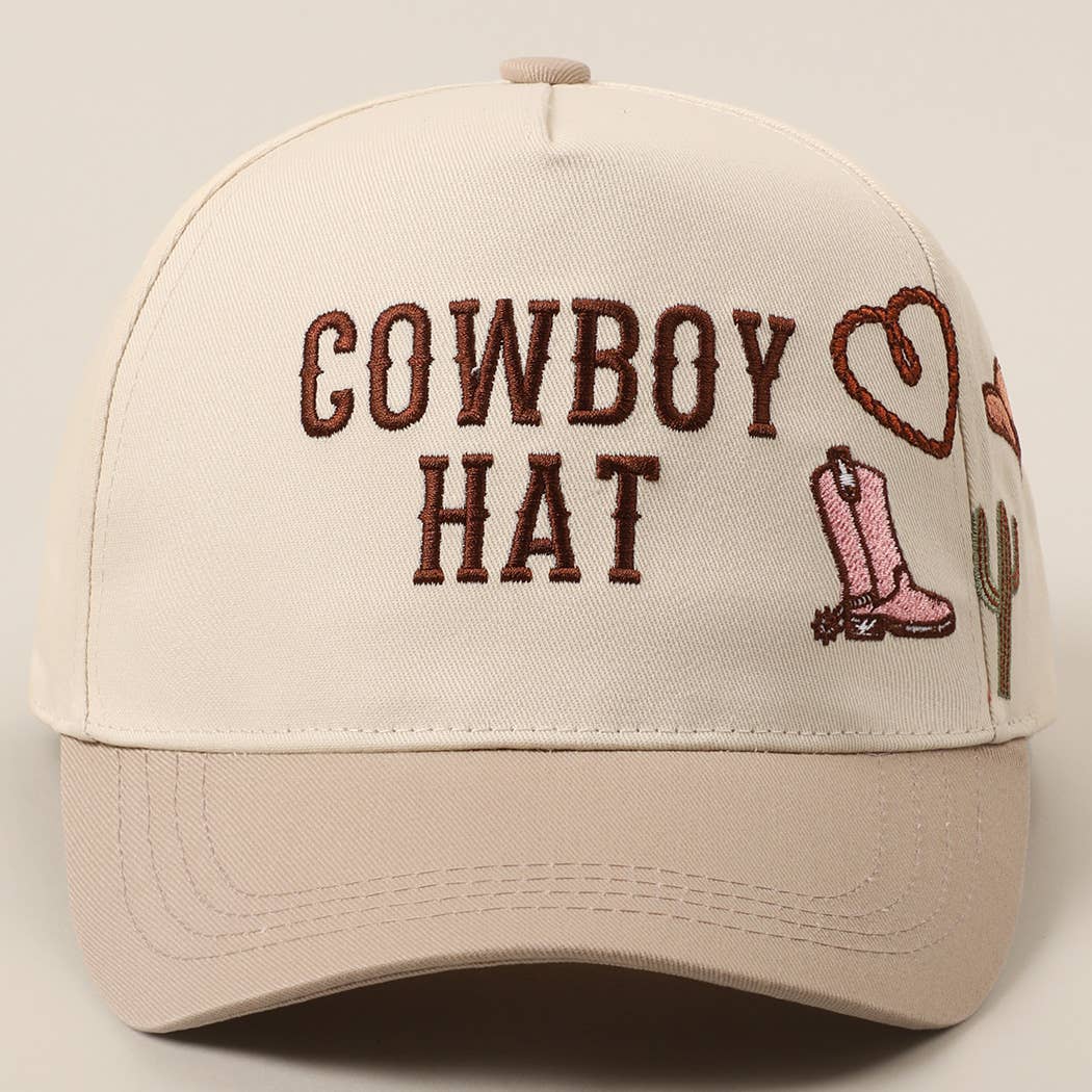 Cowboy Hat Cap (Beige)