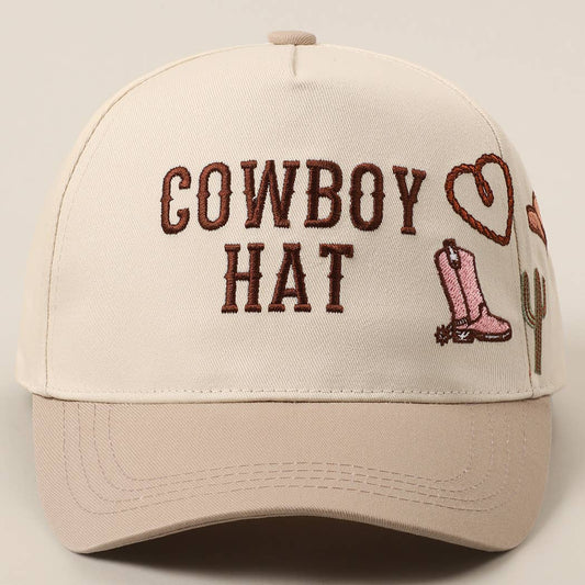 Cowboy Hat Cap (Beige)
