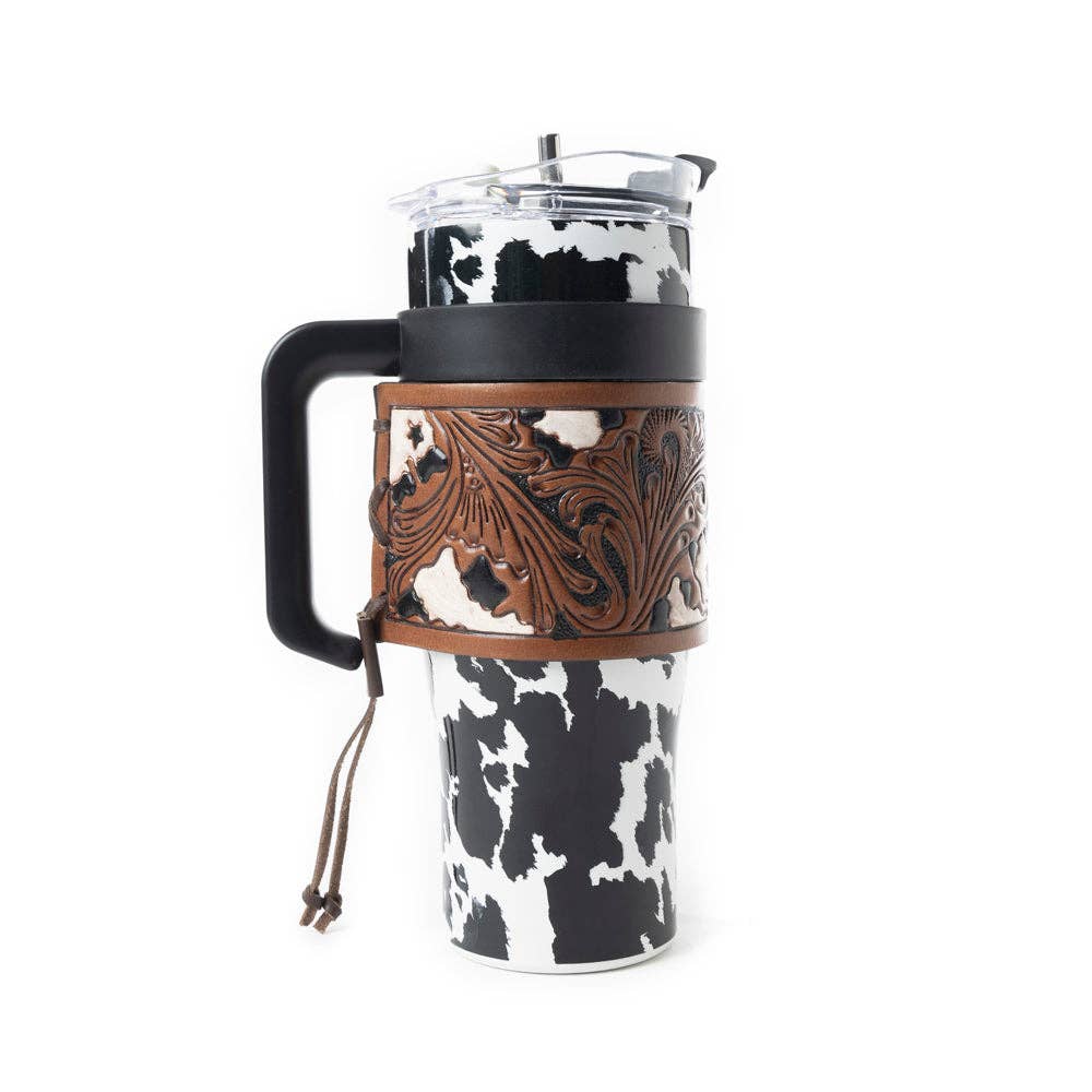 Myra - Wide Wyoming Tumbler (Black/White) S-12054
