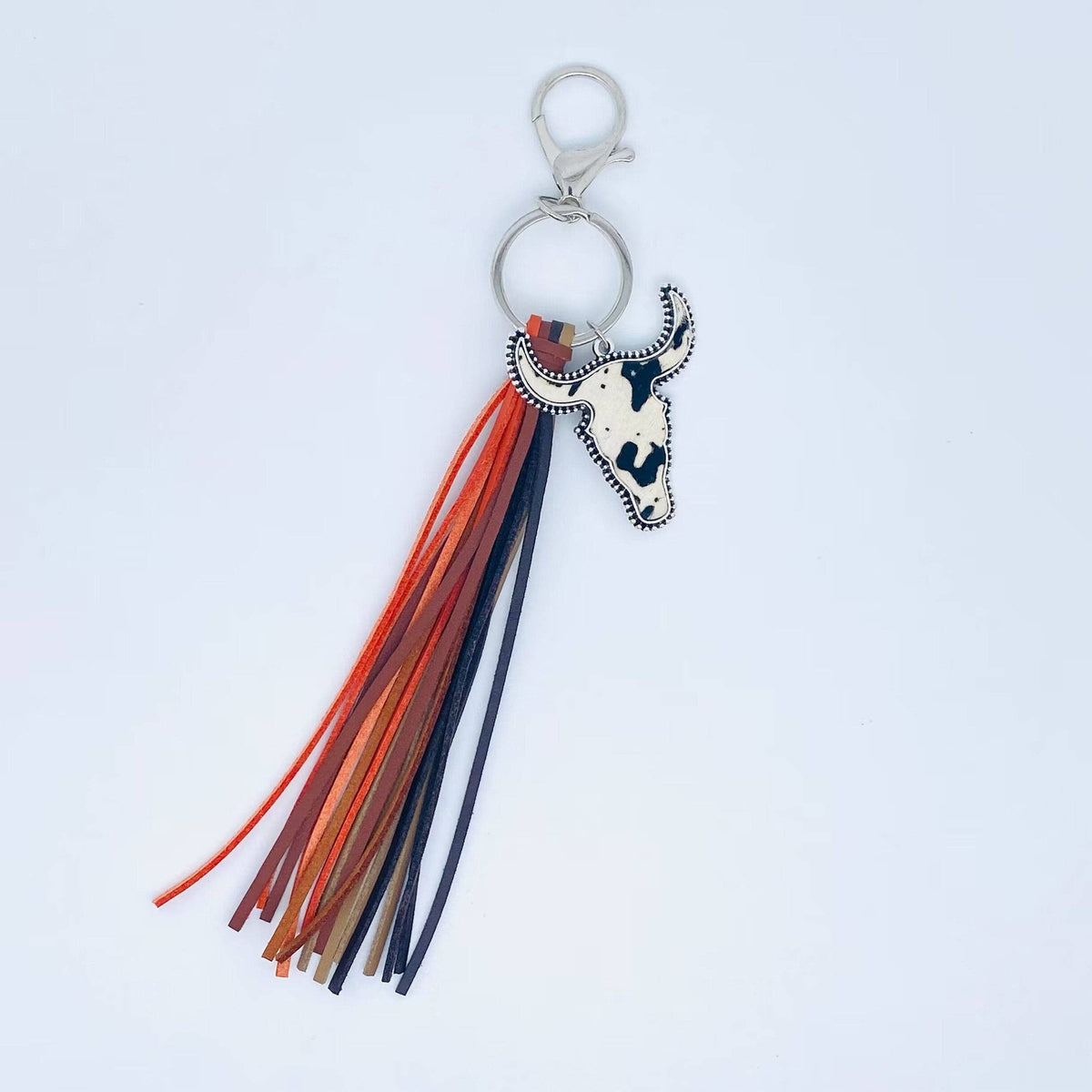 Cow Head Pendant Tassel Keychain (Light Cow)