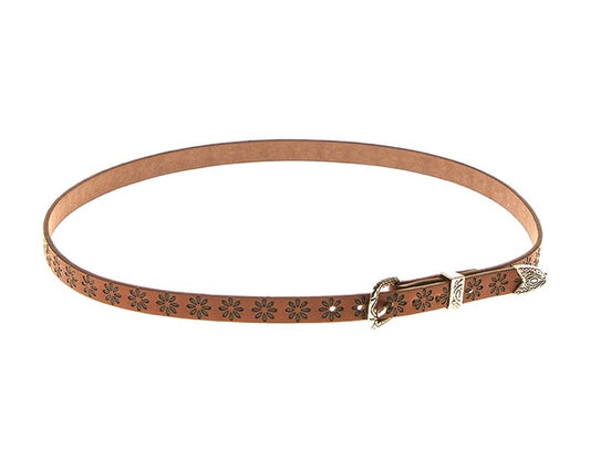 Embossed Western Hat Band (Daisy)