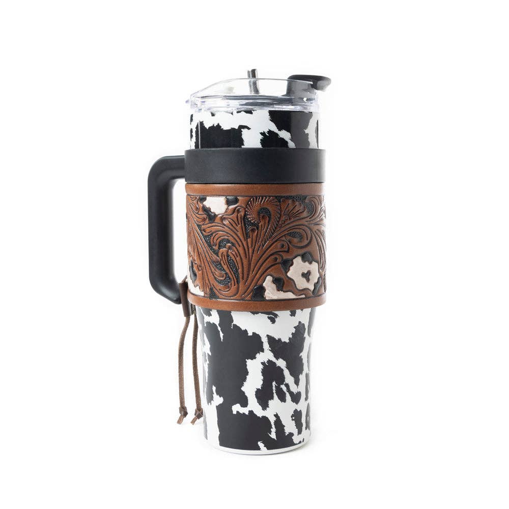 Myra - Wide Wyoming Tumbler (Black/White) S-12054
