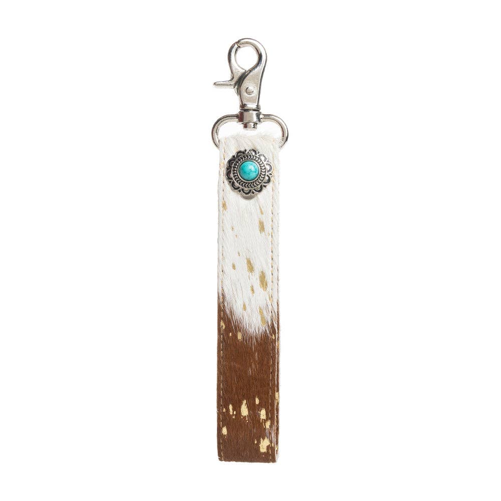 Myra - Concho Delight Key Fob (Brown/White) S-10832