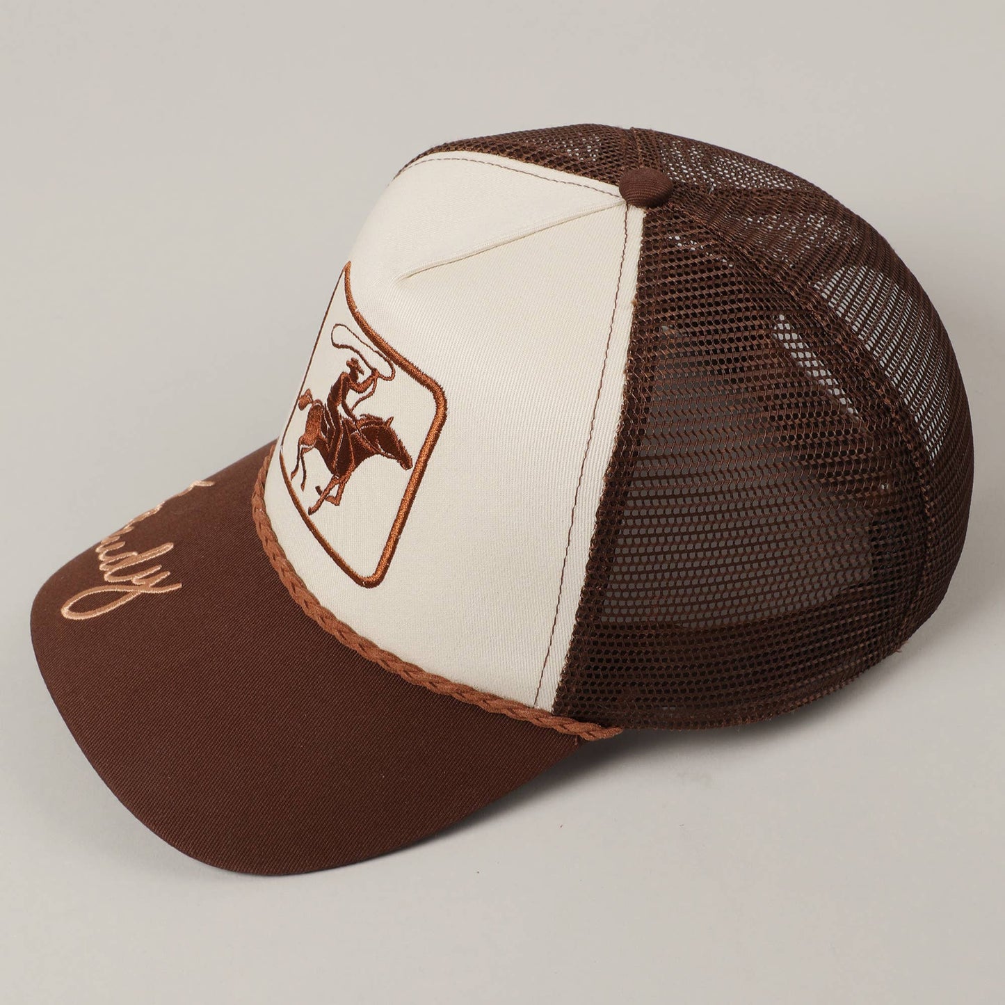 Cowboy Roping Howdy Cap (Brown)