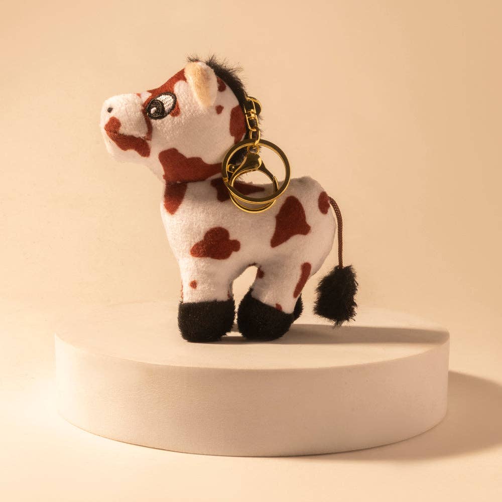 Myra - Little Pinto Bag Charm (Ivory Spot) S-14698