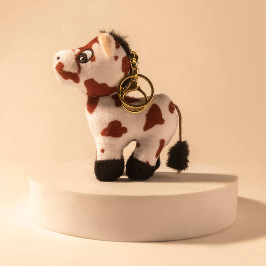 Myra - Little Pinto Bag Charm (Ivory Spot) S-14698