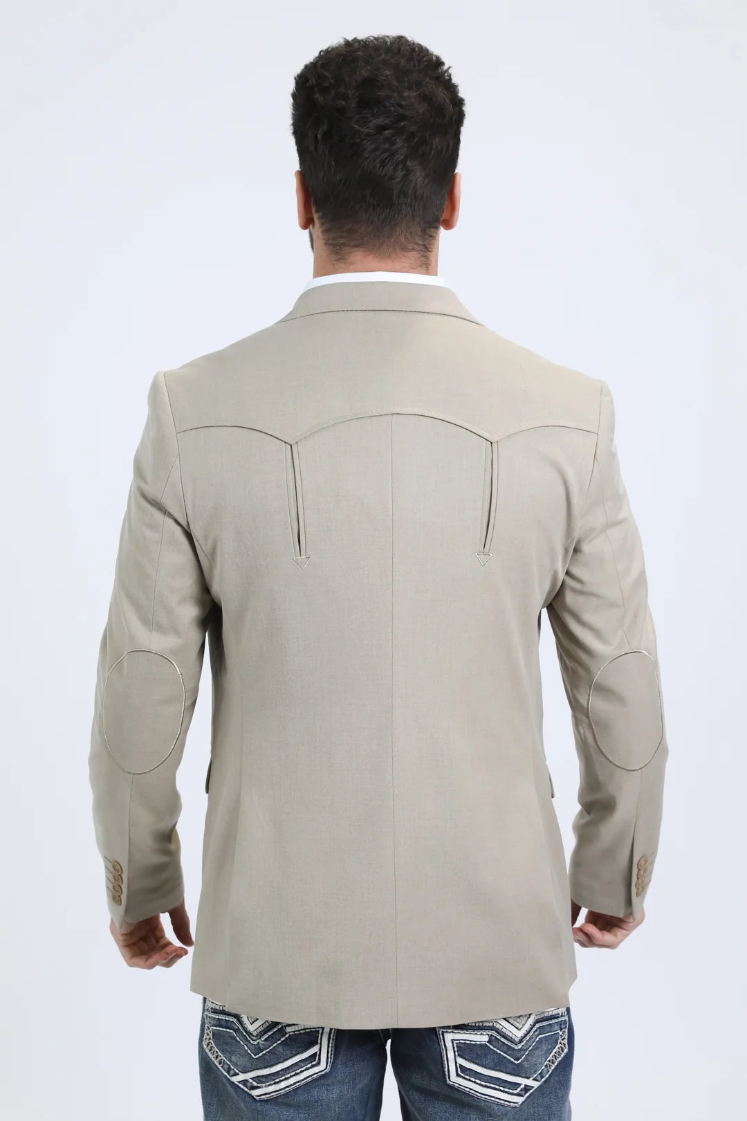 Platini Men - Double Button Western Blazer (Khaki) BLW10817