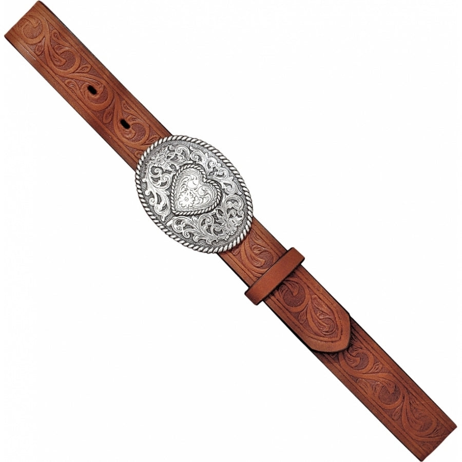 Justin Girl - Heart Trophy Belt (Bark) 815BD